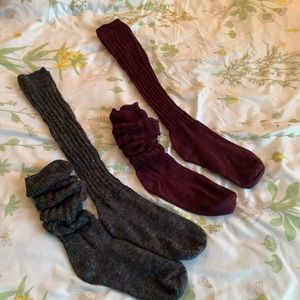 Slouch boot socks